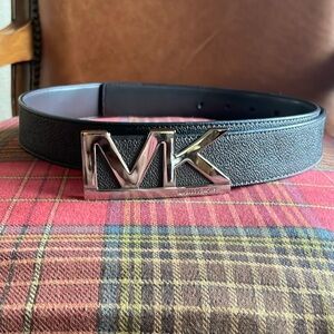 Michael Kors Black Leather Belt
